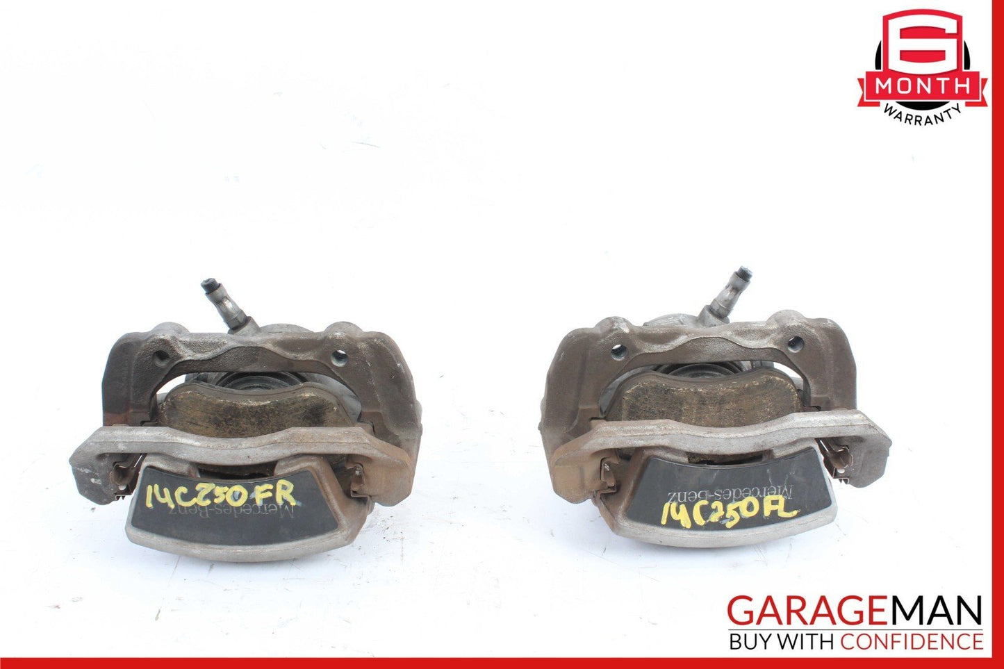 08-15 Mercedes W204 C300 C250 Front Right & Left Brake Calipers Caliper Set of 2