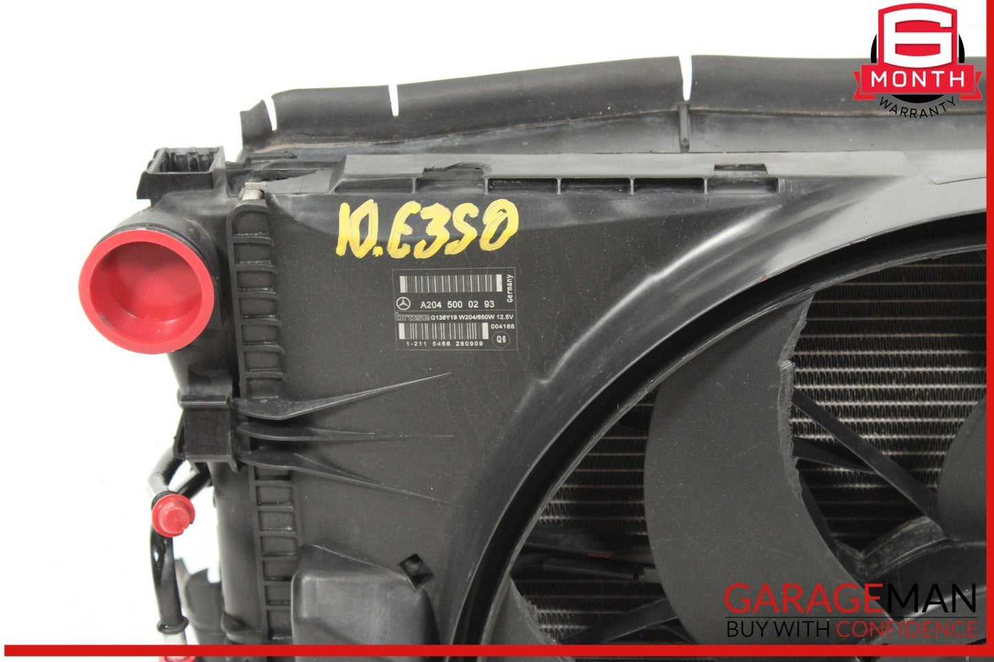 08-17 Mercedes W212 E350 C300 Engine Cooling Radiator A/C Air Condenser Assy OEM