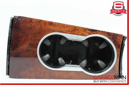 06-12 Mercedes X164 GL450 Center Console Cup Holder Compartment Trim Wood