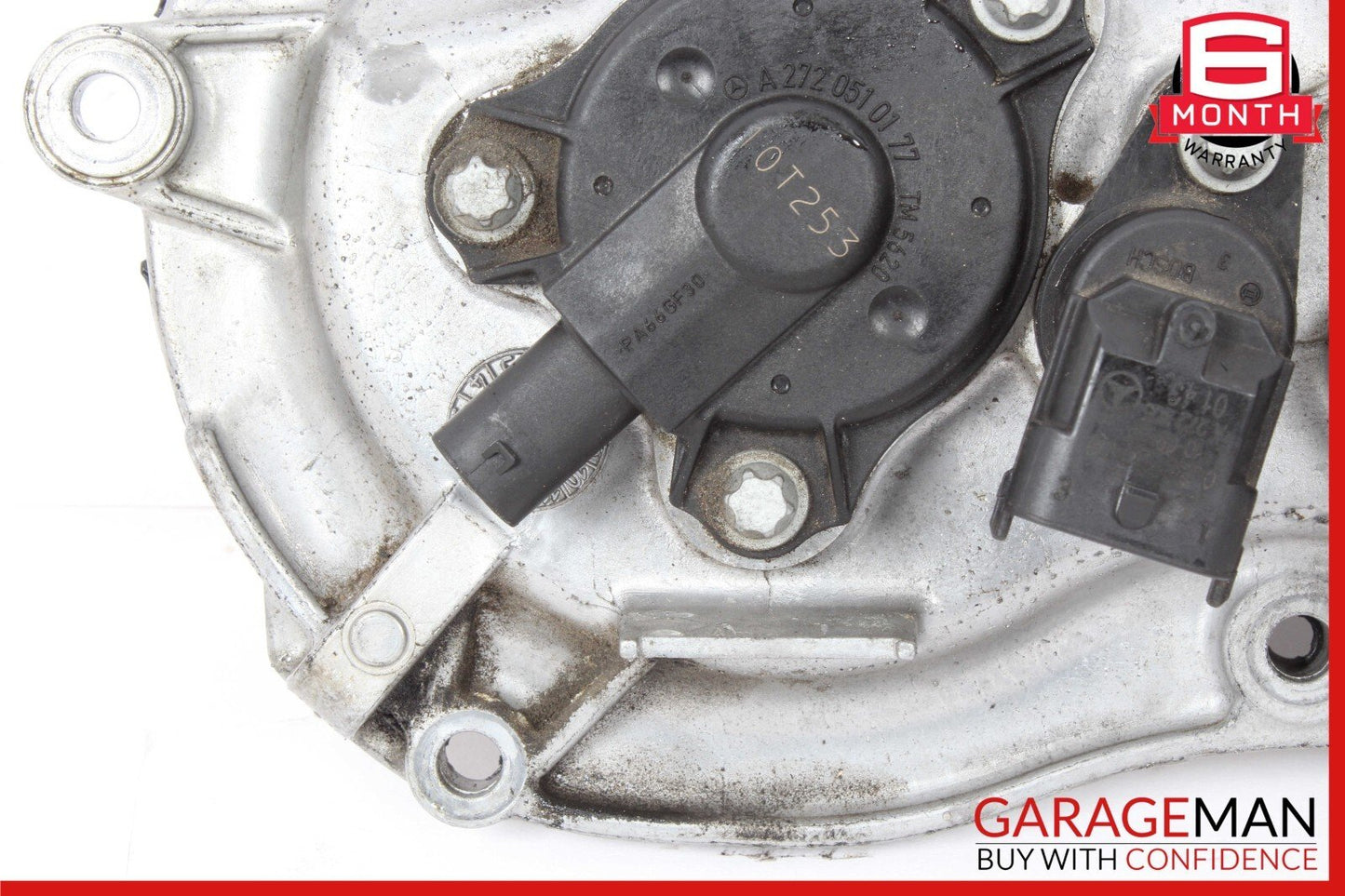 06-13 Mercedes W221 S400 E350 Front Right Engine Timing Chain Cover Plate OEM