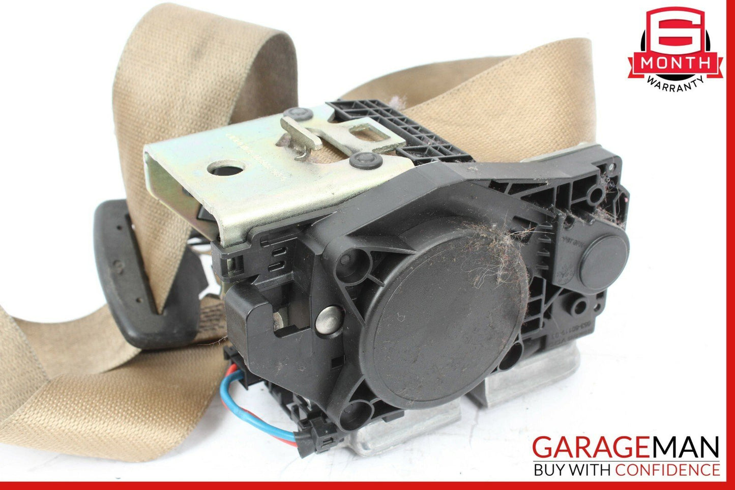 07-09 Mercedes W211 E350 E63 AMG Front Left Driver Seat Belt Retractor Beige OEM