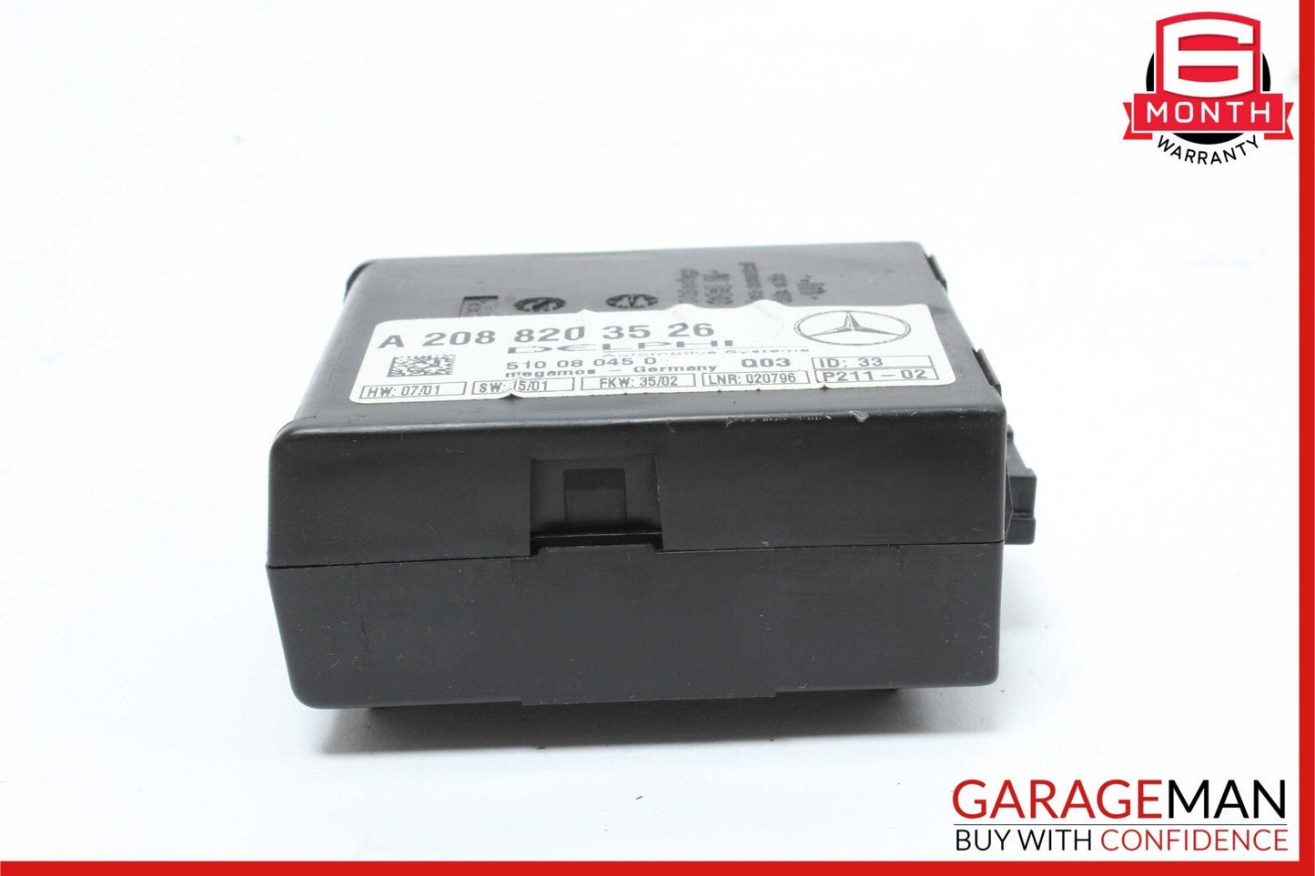 00-04 Mercedes W208 CLK350 CLK430 Anti Theft Alarm Control Module 2088203526 OEM