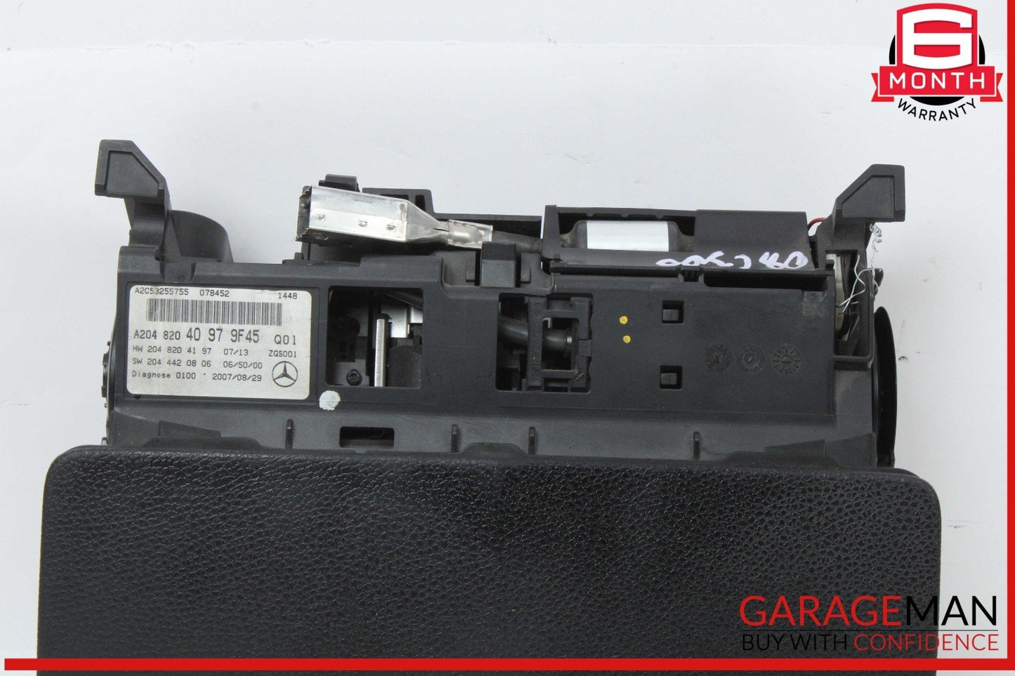 08-11 Mercedes W204 C300 Dash Dashboard Screen Display Monitor Cover Assembly