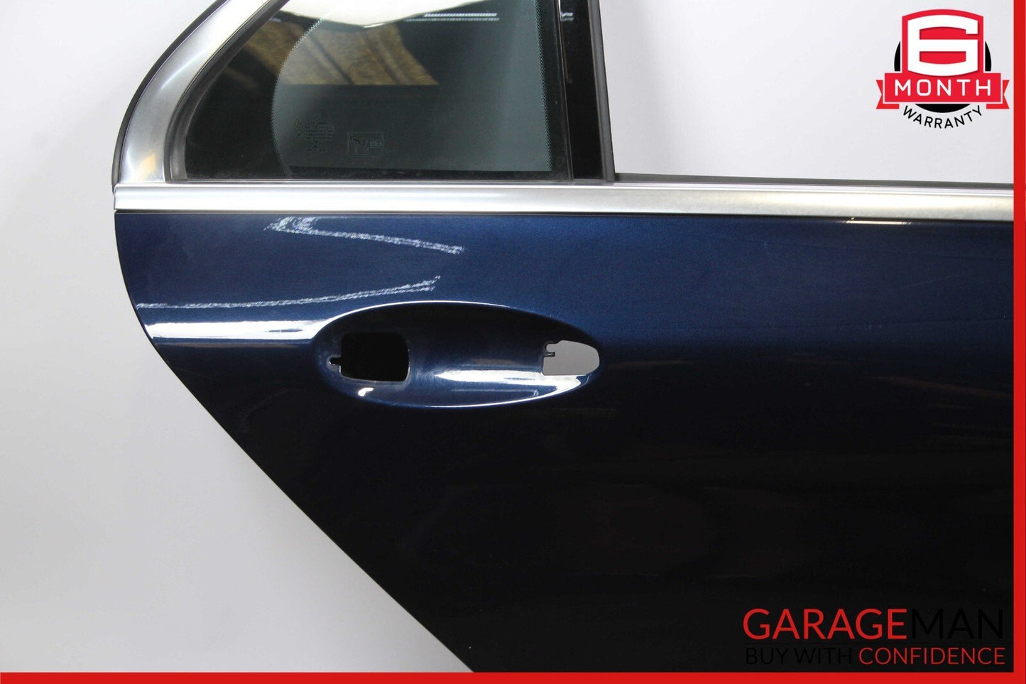15-18 Mercedes W205 C300 Rear Right Passenger Side Exterior Door Shell Blue OEM