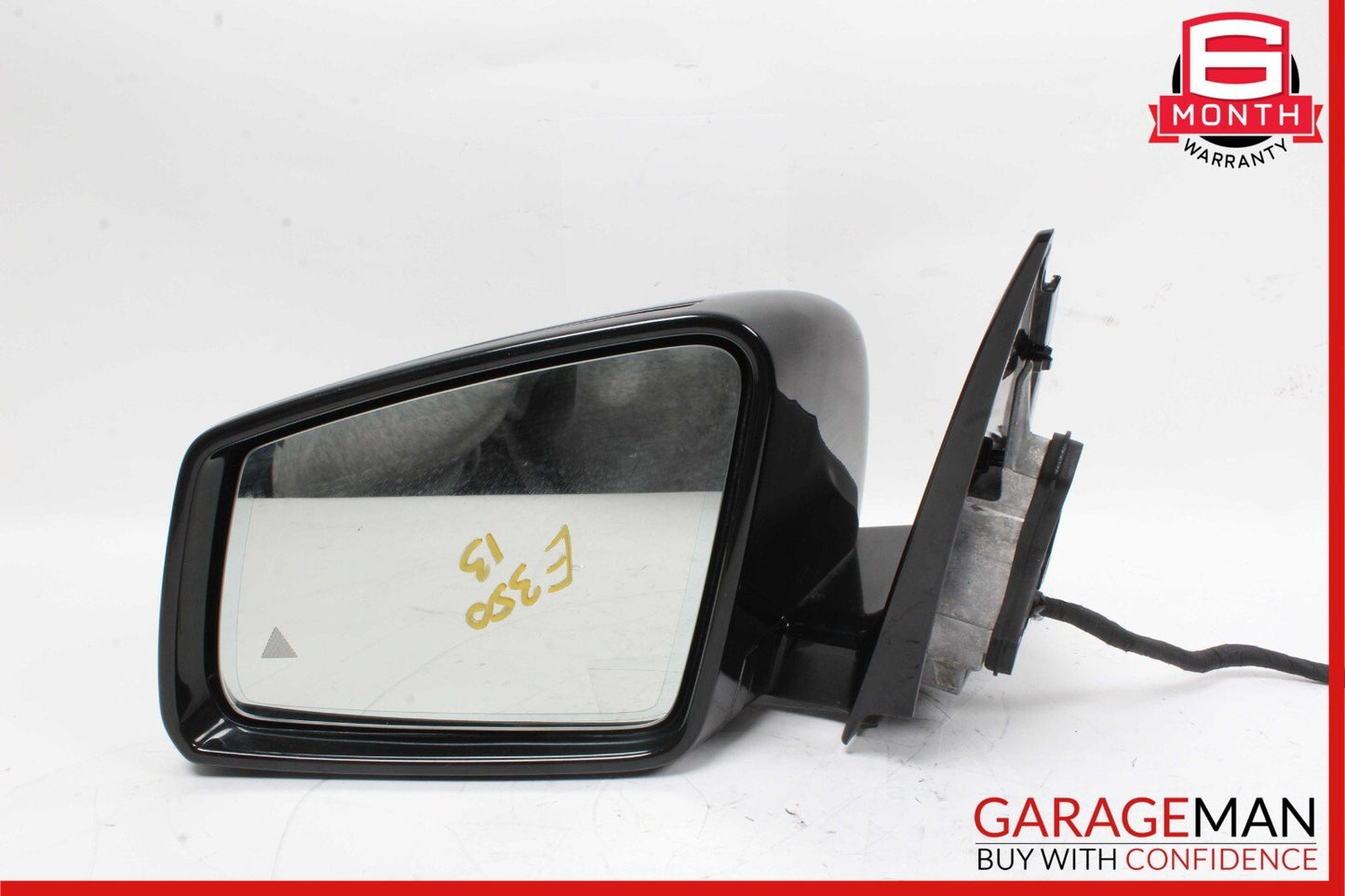 10-13 Mercedes W212 E500 Front Left Side Mirror Door Rear View Obsidian Black