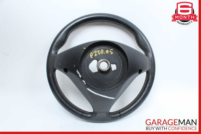 05-08 Mercedes W203 C230 SLK280 C280 Sport 3 Spoke Steering Wheel Leather Black