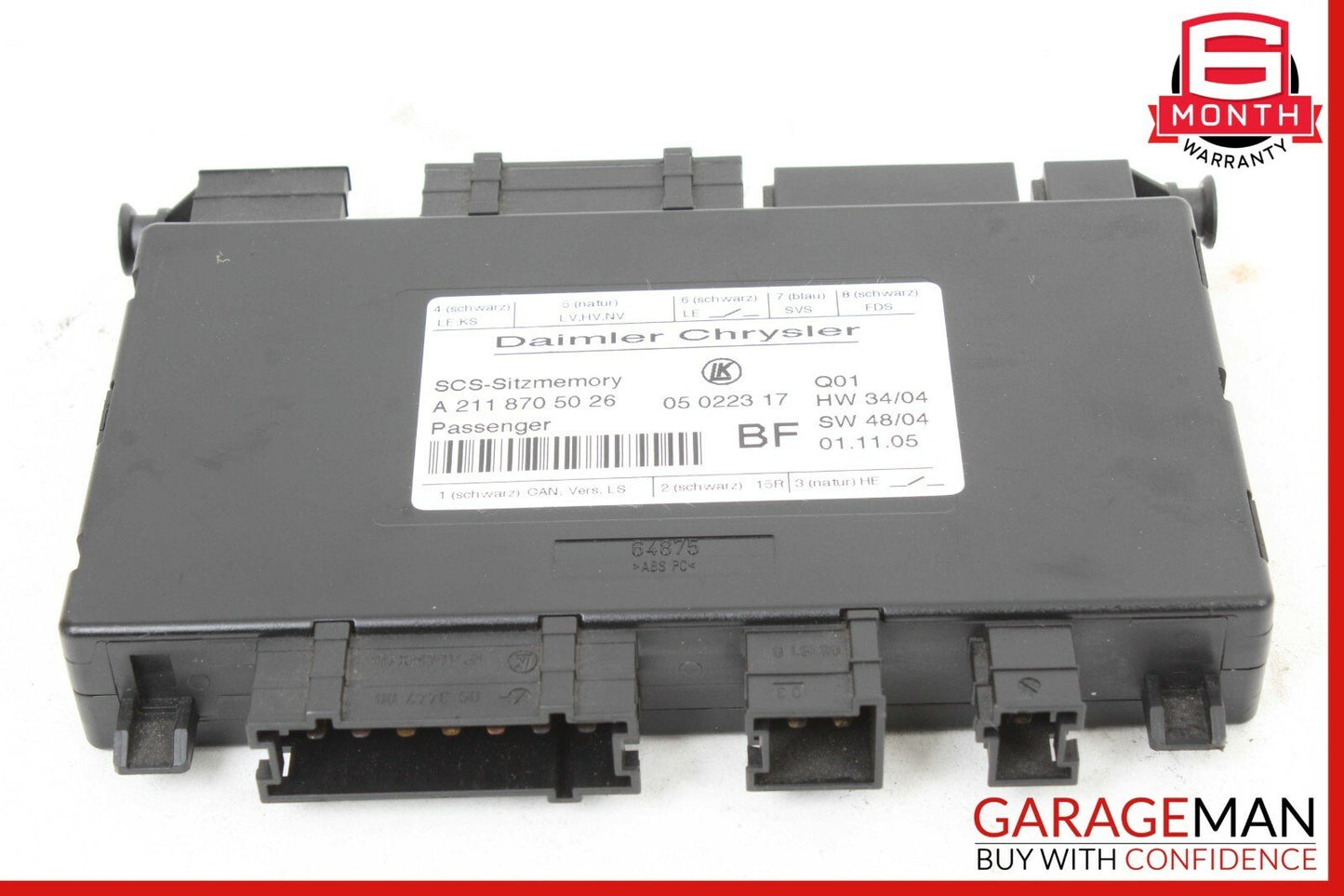 Mercedes R171 SLK350 E350 GL450 Front Right Side Under Seat Control Module OEM