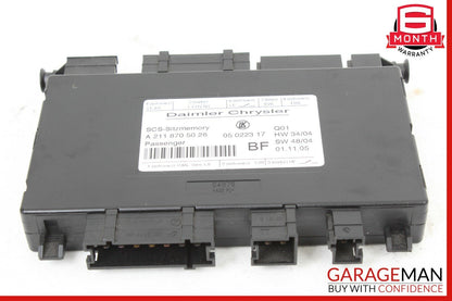 Mercedes R171 SLK350 E350 GL450 Front Right Side Under Seat Control Module OEM