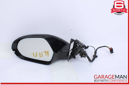 12-18 Audi A6 Front Left Driver Side Door Rear View Mirror Black 4G1857409BE OEM