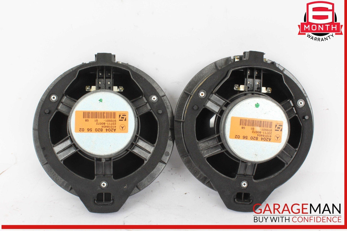 08-18 Mercedes W204 C250 C300 Rear Door Audio Speaker Logic 7 Set of 2 OEM
