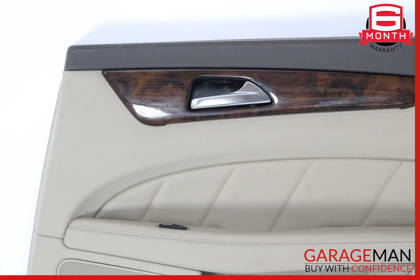 12-14 Mercedes W218 CLS550 Rear Right Side Interior Door Panel Beige OEM
