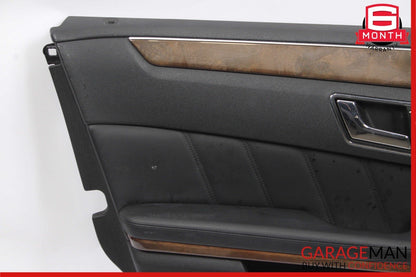 10-13 Mercedes W212 E550 E350 Front Left Interior Door Panel Trim Cover Black