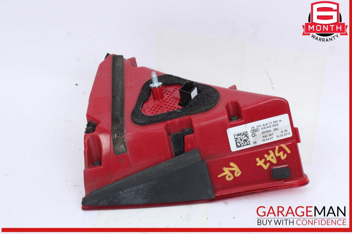 12-15 Audi A7 Rear Right Passenger Side Trunk Lid LED Tail Light 4G8945094A OEM