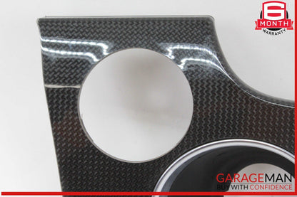 10-16 Porsche Panamera 970 E-Hybrid Dash Ignition Bezel Cover Trim Carbon Fiber