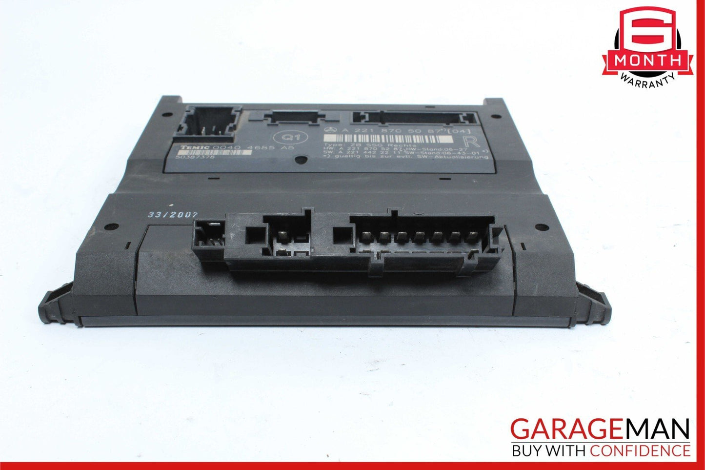 07-13 Mercedes W221 S350 S400 S550 Front Right Side Under Seat Control Module