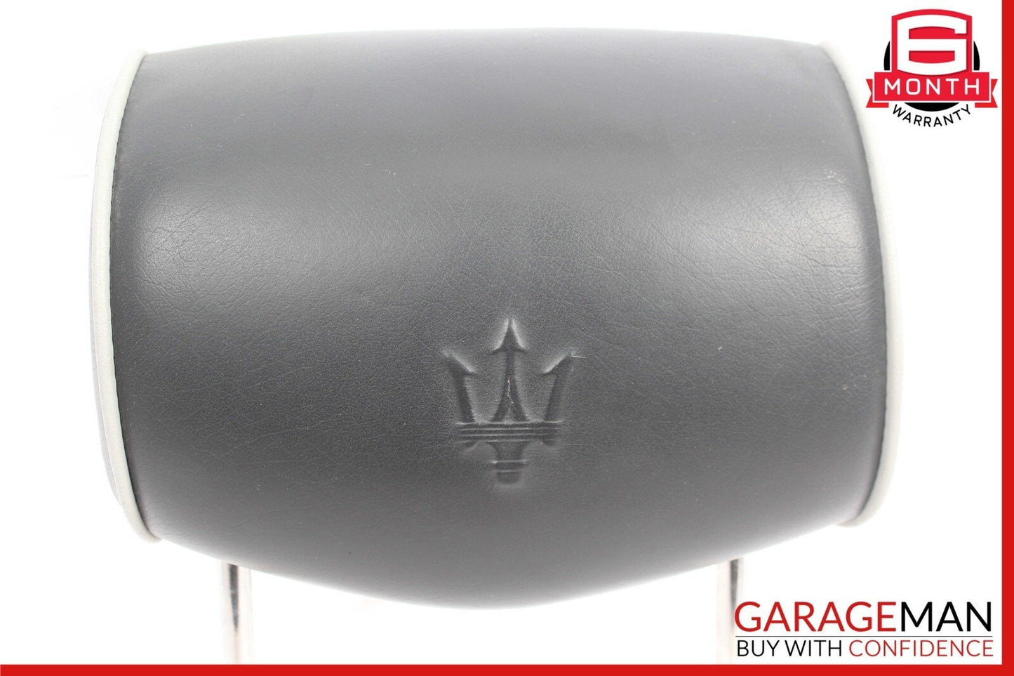 03-13 Maserati Quattroporte Front Right or Left Seat Headrest Head Rest Black