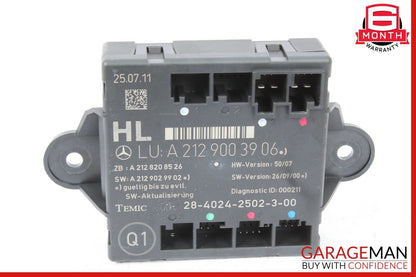 08-14 Mercedes W204 C250 C300 C350 Rear Left Side Door Control Module Unit