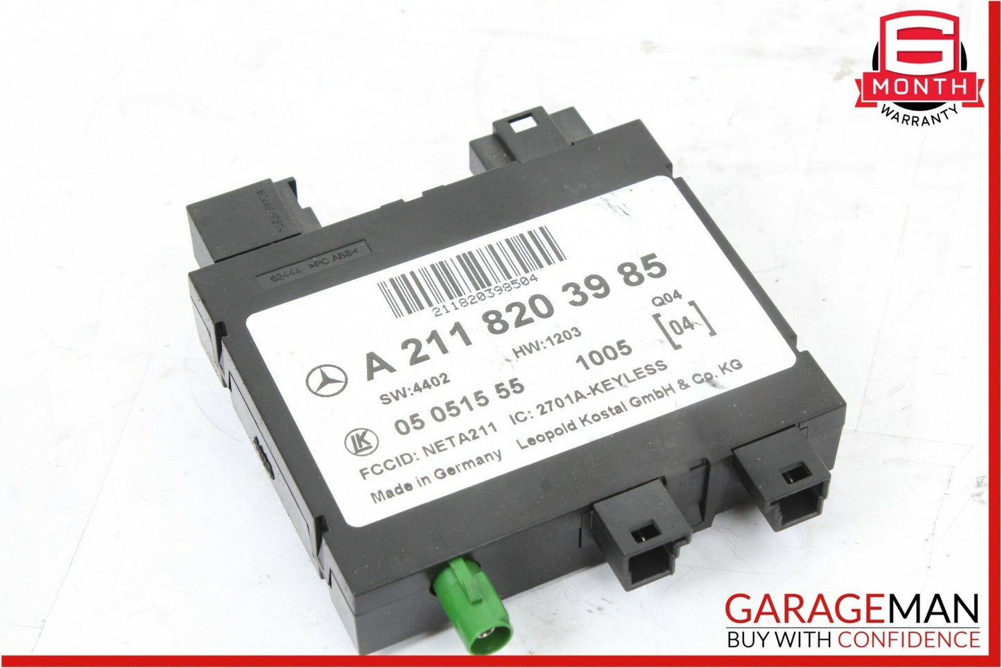 03-11 Mercedes CLS500 E63 AMG Keyless Go Entry Control Module Unit OEM