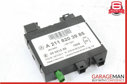 03-11 Mercedes CLS500 E63 AMG Keyless Go Entry Control Module Unit OEM