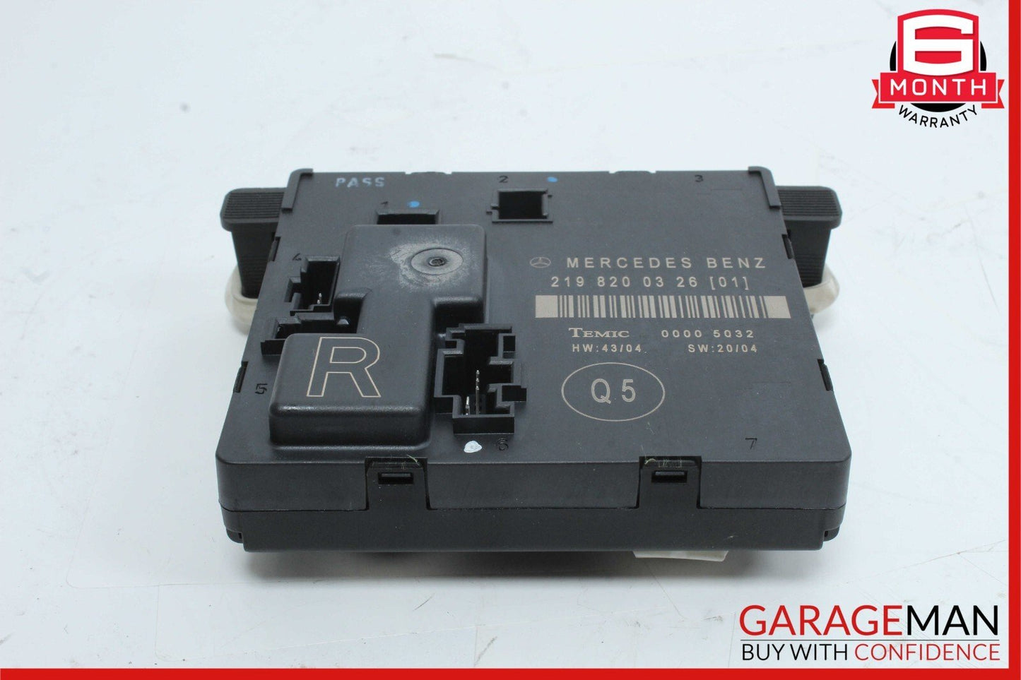 06-11 Mercedes W219 CLS550 Rear Right Side Door Control Module 2198200326 OEM