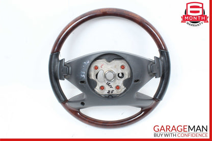 10-13 Mercedes W221 S400 S550 S600 S65 AMG 4 Spoke Steering Wheel Brown Wood
