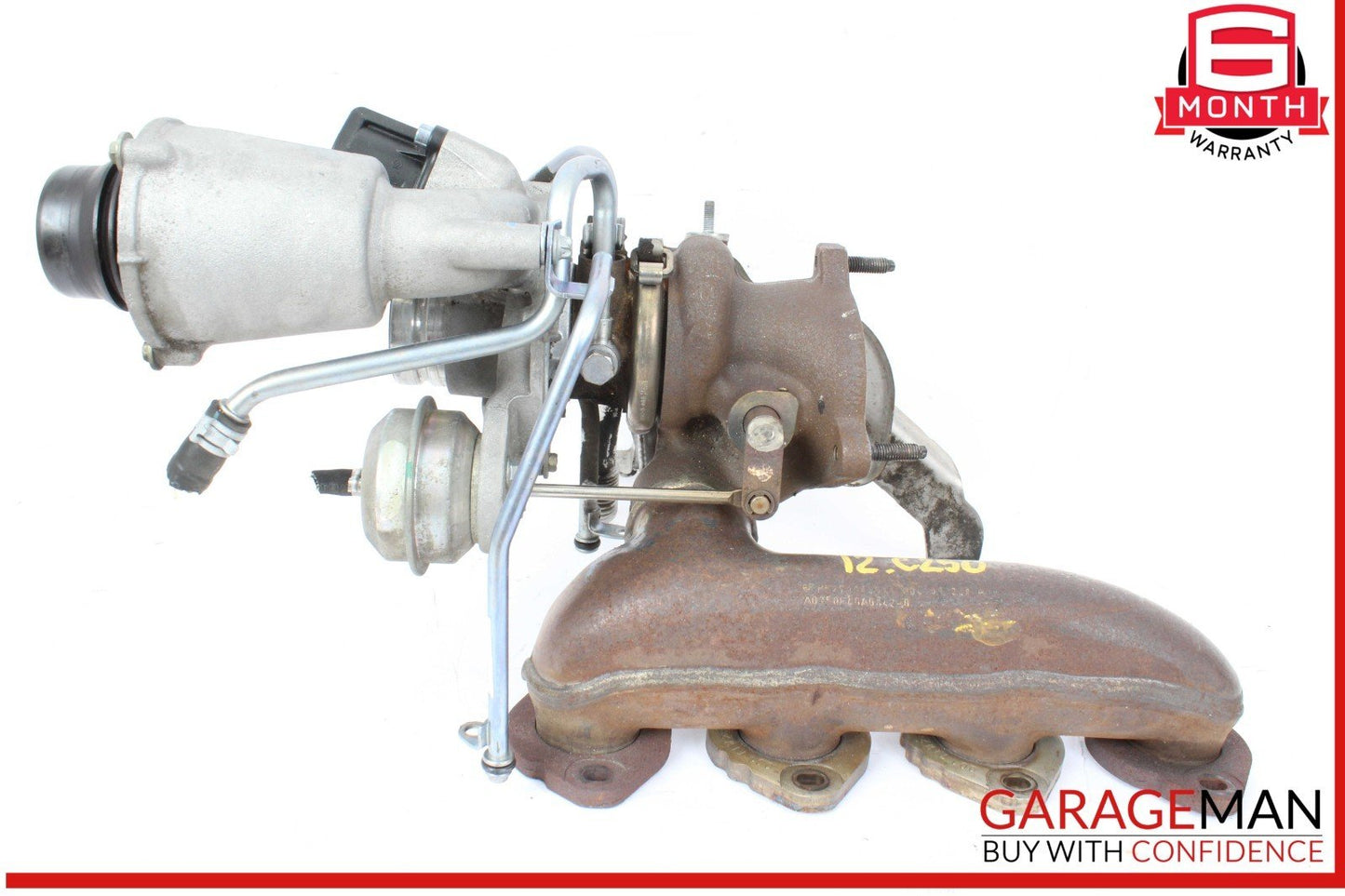 12-15 Mercedes W204 C250 SLK250 1.8L Turbo Turbocharger Manifold Assembly OEM
