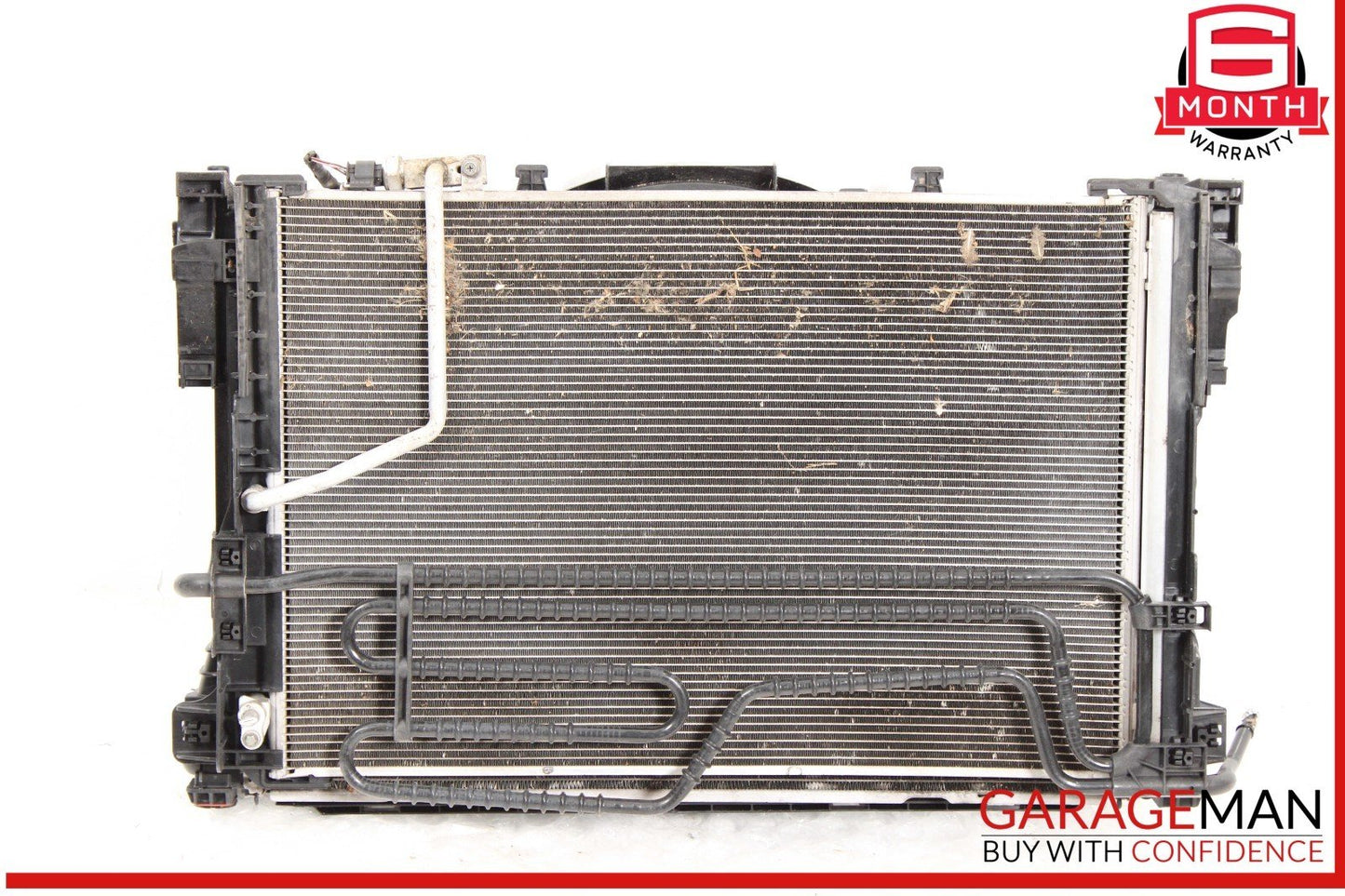 12-15 Mercedes W204 C250 Engine Motor Cooling Radiator A/C AC Condenser Assembly