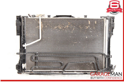 12-15 Mercedes W204 C250 Engine Motor Cooling Radiator A/C AC Condenser Assembly