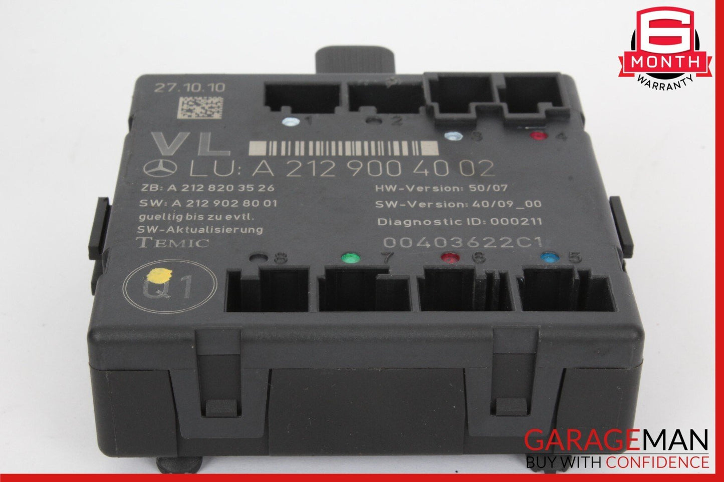 08-14 Mercedes W204 C300 4MATIC Front Left Side Door Control Module OEM