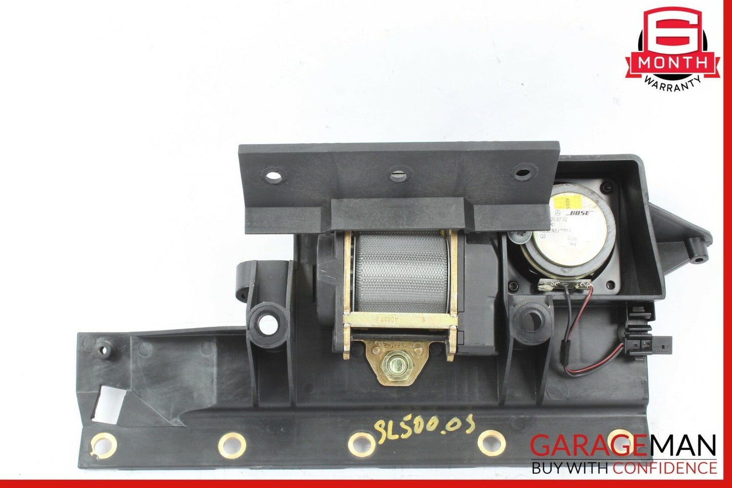03-06 MERCEDES R230 SL500 REAR LEFT DRIVER LUGGAGE BELT BOSE SPEAKER A83 OEM