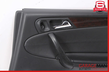 05-07 Mercedes W203 C280 C350 Rear Right Side Interior Door Panel Black A13 OEM