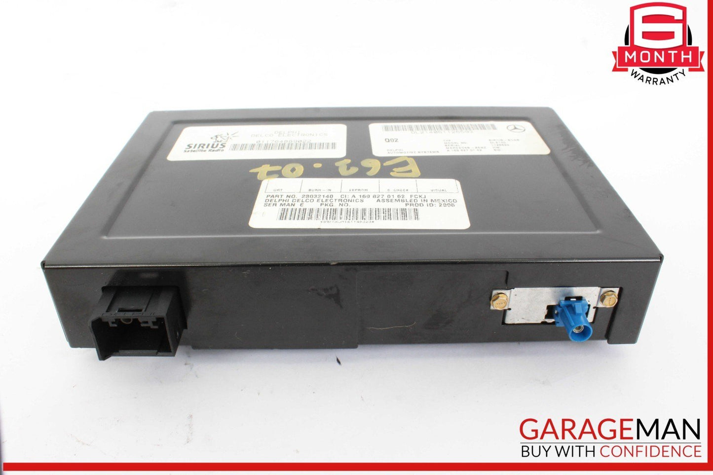 03-09 Mercedes W211 E63 AMG GL450 Sirius Satellite Radio Receiver 1698270162 OEM