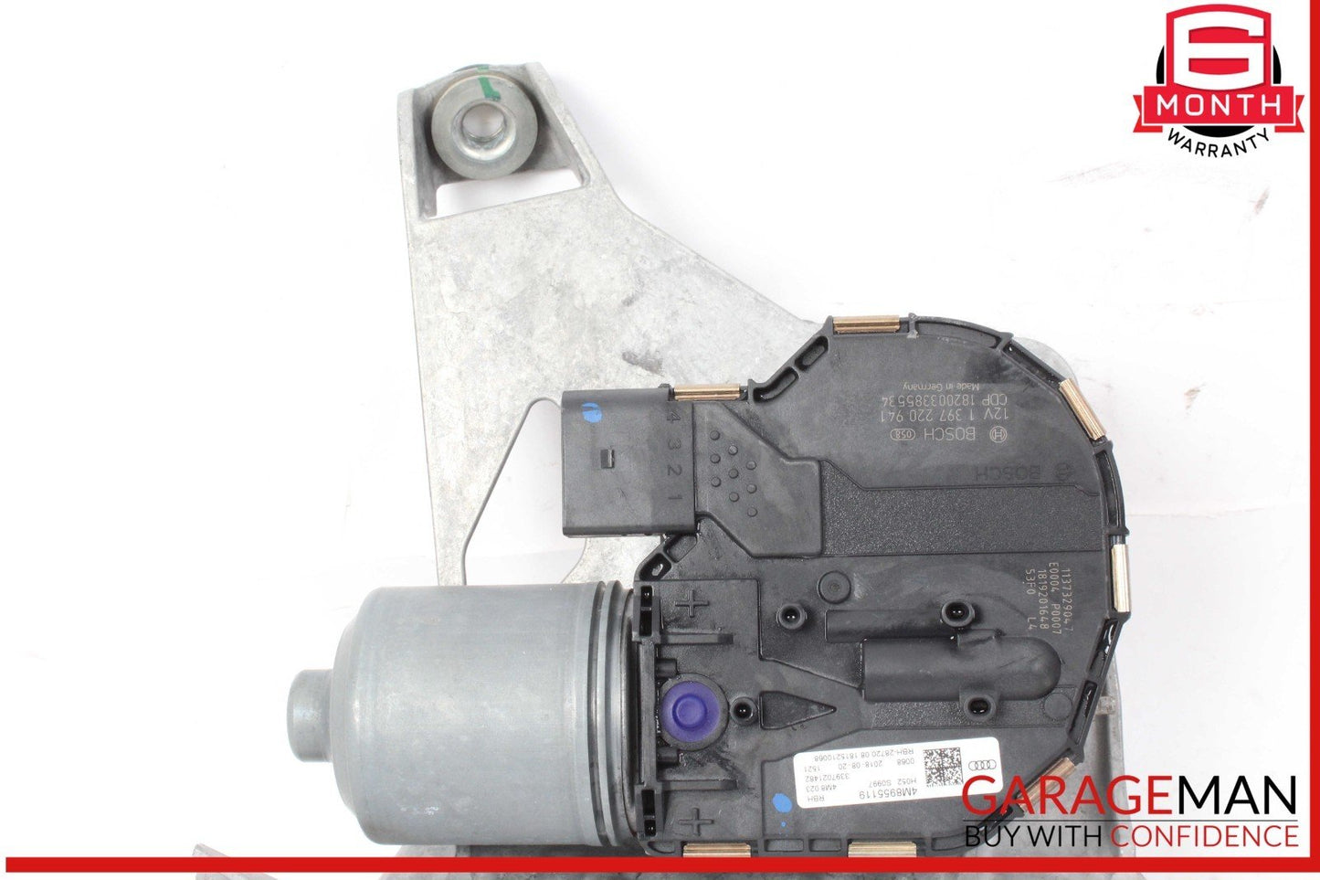 18-24 Audi Q7 Front Windshield Wiper Motor w/ Linkage Bosch 4M8955023 OEM