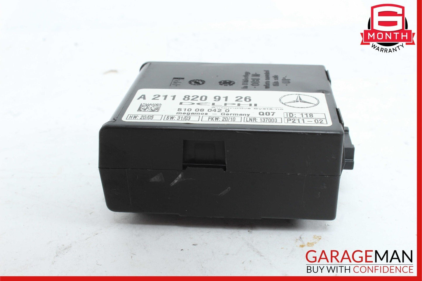 00-11 Mercedes SLK300 CLK500 CL500 S430 E320 Anti Theft Alarm Module Unit OEM