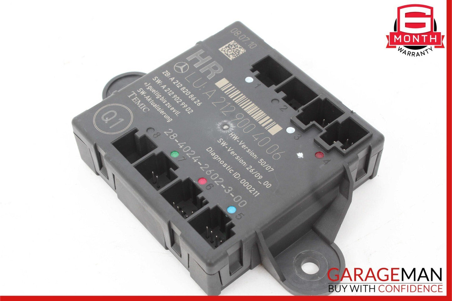 08-14 Mercedes W212 E350 C300 Rear Right Passenger Side Door Control Module OEM
