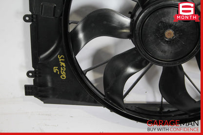 12-20 Mercedes R172 SLK250 Engine Radiator Cooling Fan Motor Shroud Assy