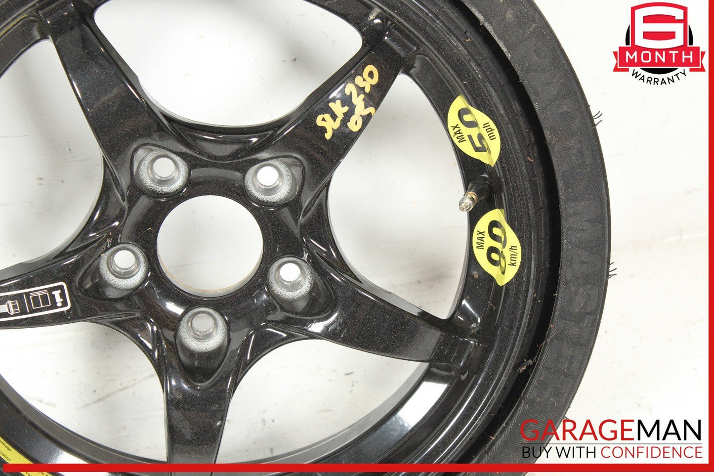 97-04 Mercedes R170 SLK320 SLK230 Donut Spare Tire Wheel Rim 165 4.5x15" OEM
