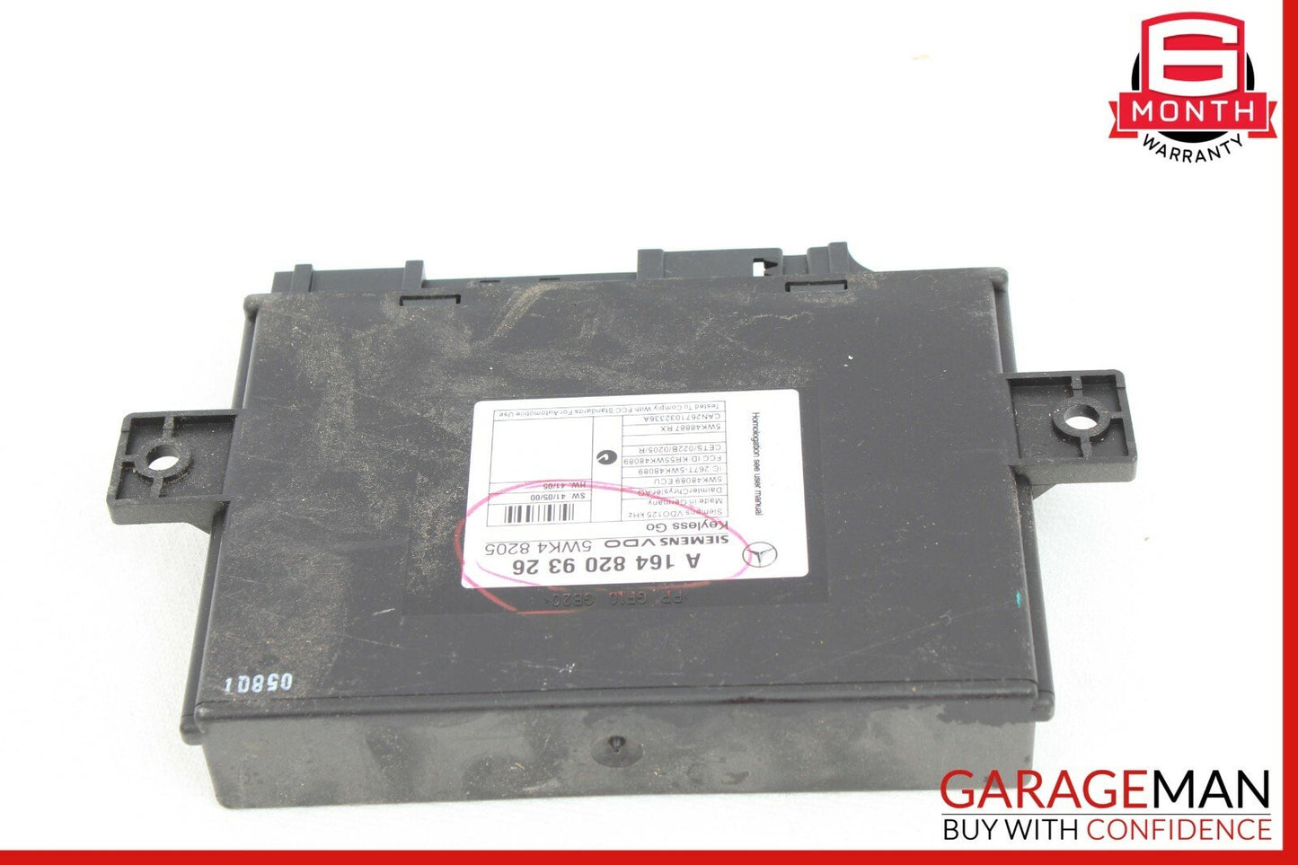 06-12 Mercedes X164 GL450 ML450 Keyless Go Entry Control Module 1648209326 OEM