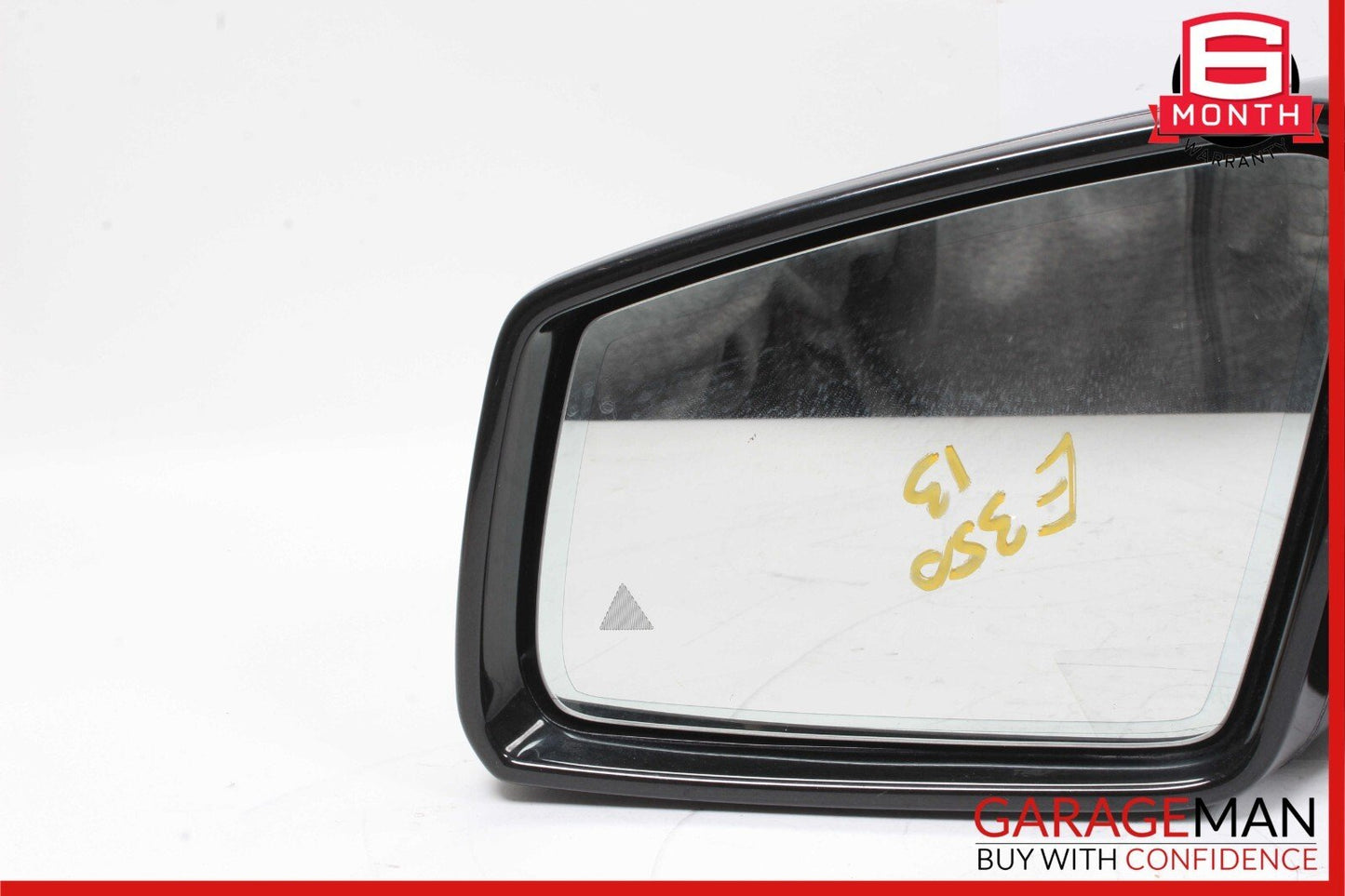 10-13 Mercedes W212 E500 Front Left Side Mirror Door Rear View Obsidian Black