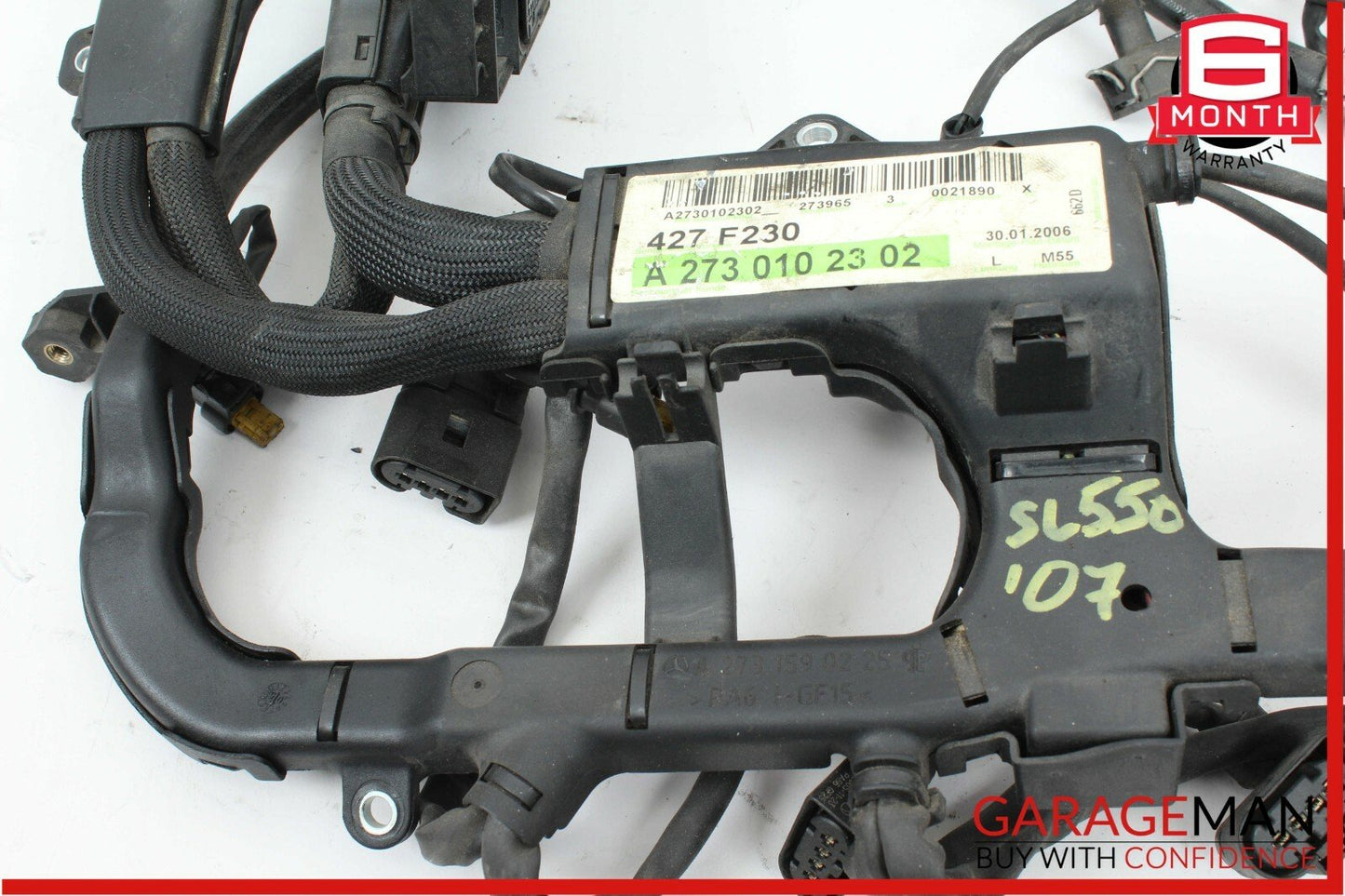 07-12 Mercedes R230 SL550 Main Engine Motor Wire Cable Harness Wires Assembly