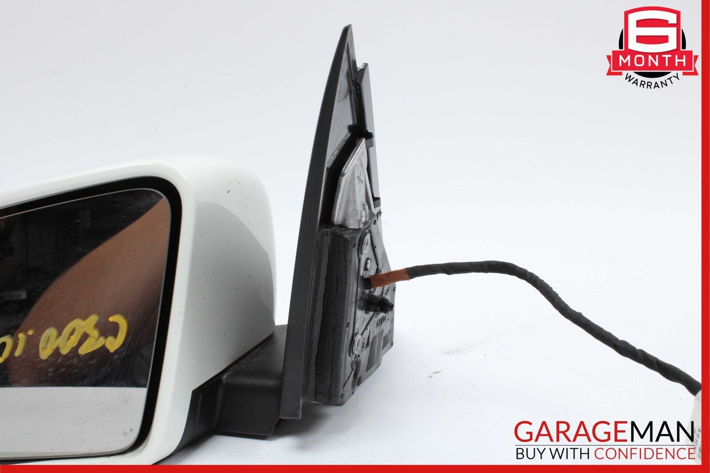 10-11 Mercedes W204 C300 Front Left Driver Side Rear View Door Mirror White OEM