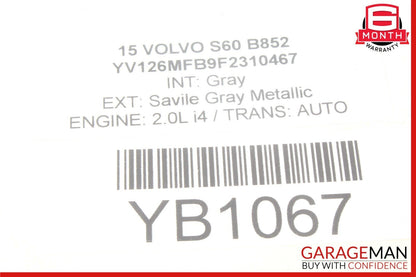 11-18 Volvo S60 Rear Left or Right Door Control Module 31343872 OEM