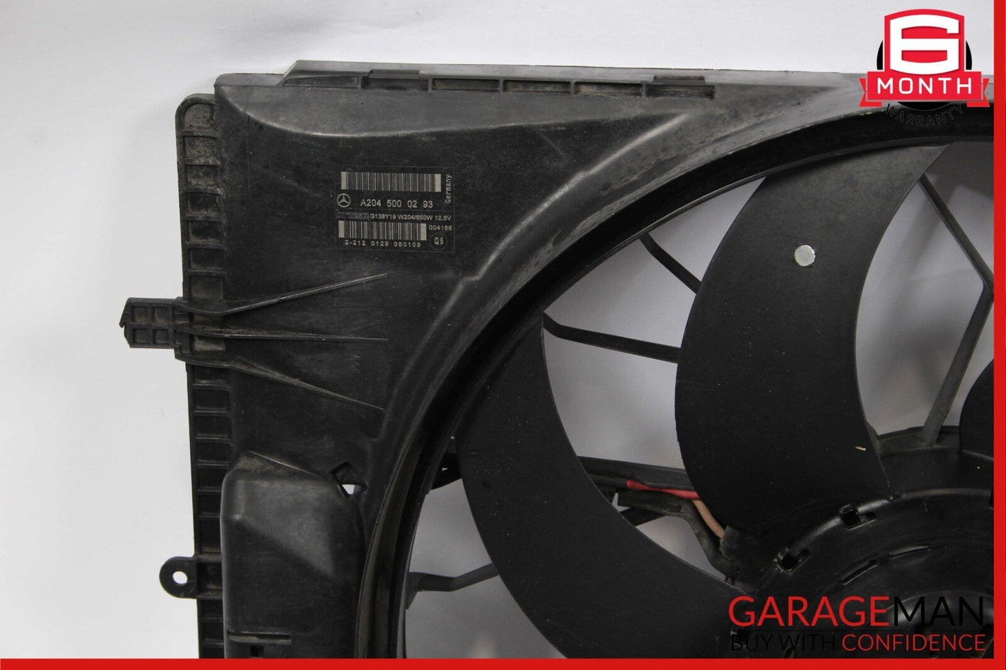 08-18 Mercedes GLK350 C300 Engine Radiator Cooling Fan Shroud Motor Assembly