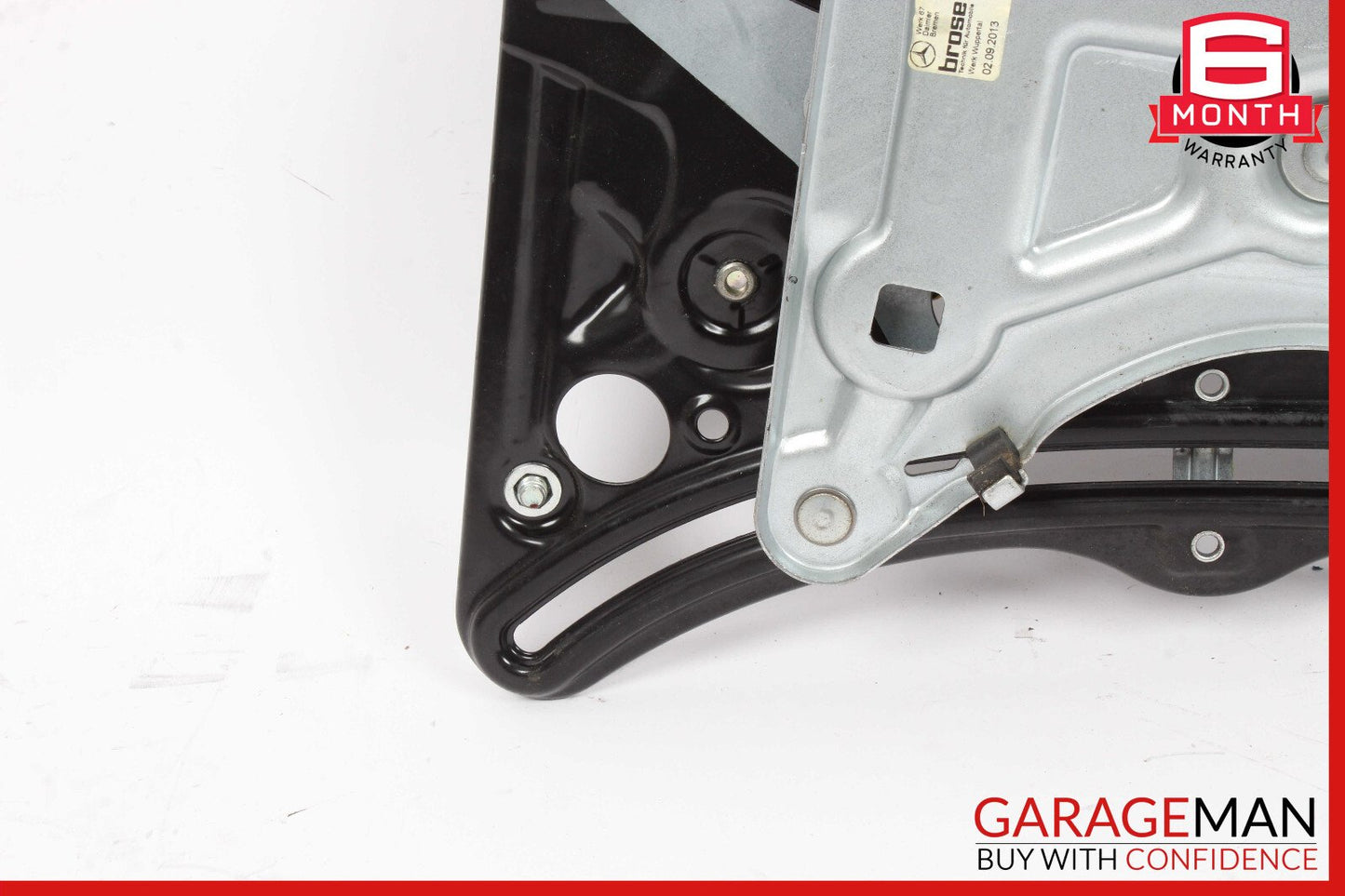 10-17 Mercedes W207 E350 Rear Left Door Window Regulator Frame w/o Motor OEM