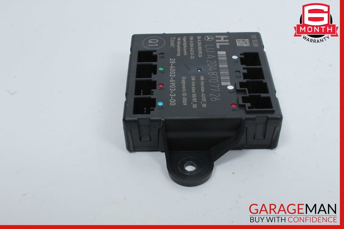 09-12 Mercedes X204 GLK350 4MATIC Rear Left Side Door Control Module Unit OEM
