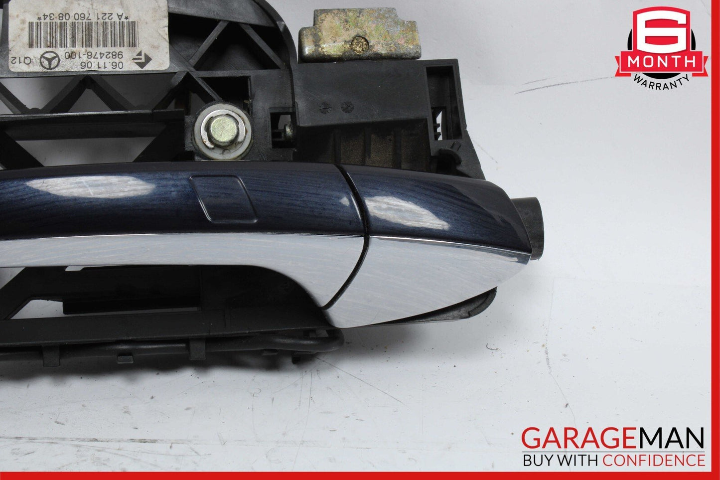 07-13 Mercedes W221 S550 S400 Rear Right Exterior Door Handle Keyless Go Blue