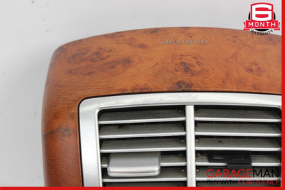 07-13 Mercedes W221 S550 S500 Rear Center Console A/C Air Vent Grille Trim Assy