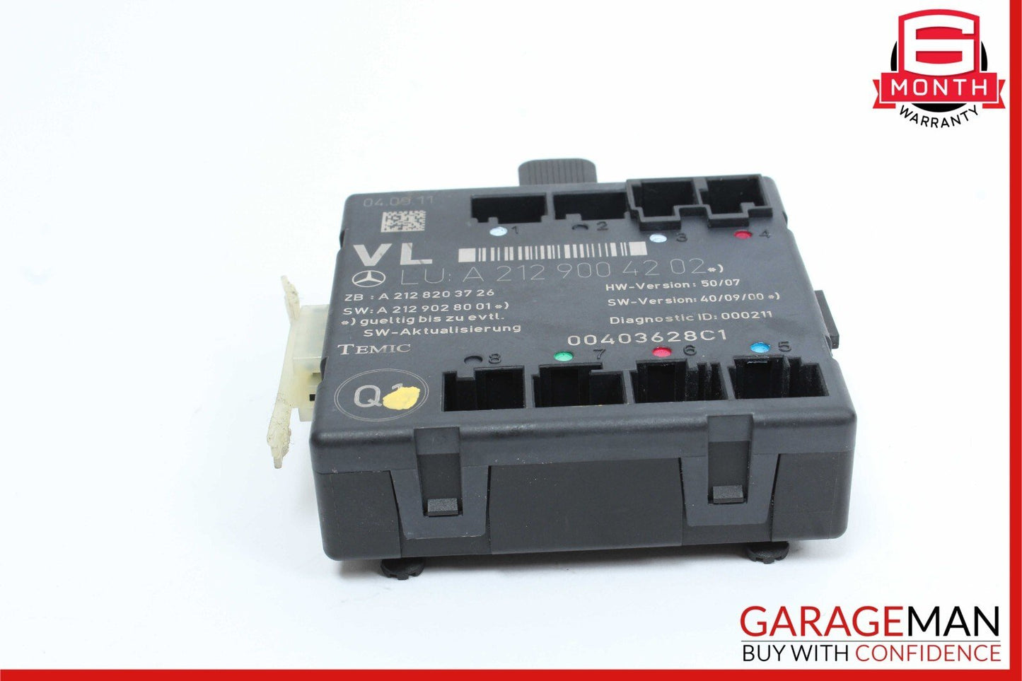 08-18 Mercedes C250 E350 CLS400 SLK350 Front Left Side Door Control Module Unit