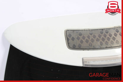 11-12 Nissan Leaf Rear Door Deck Liftgate Tailgate Trunk Lid White OEM