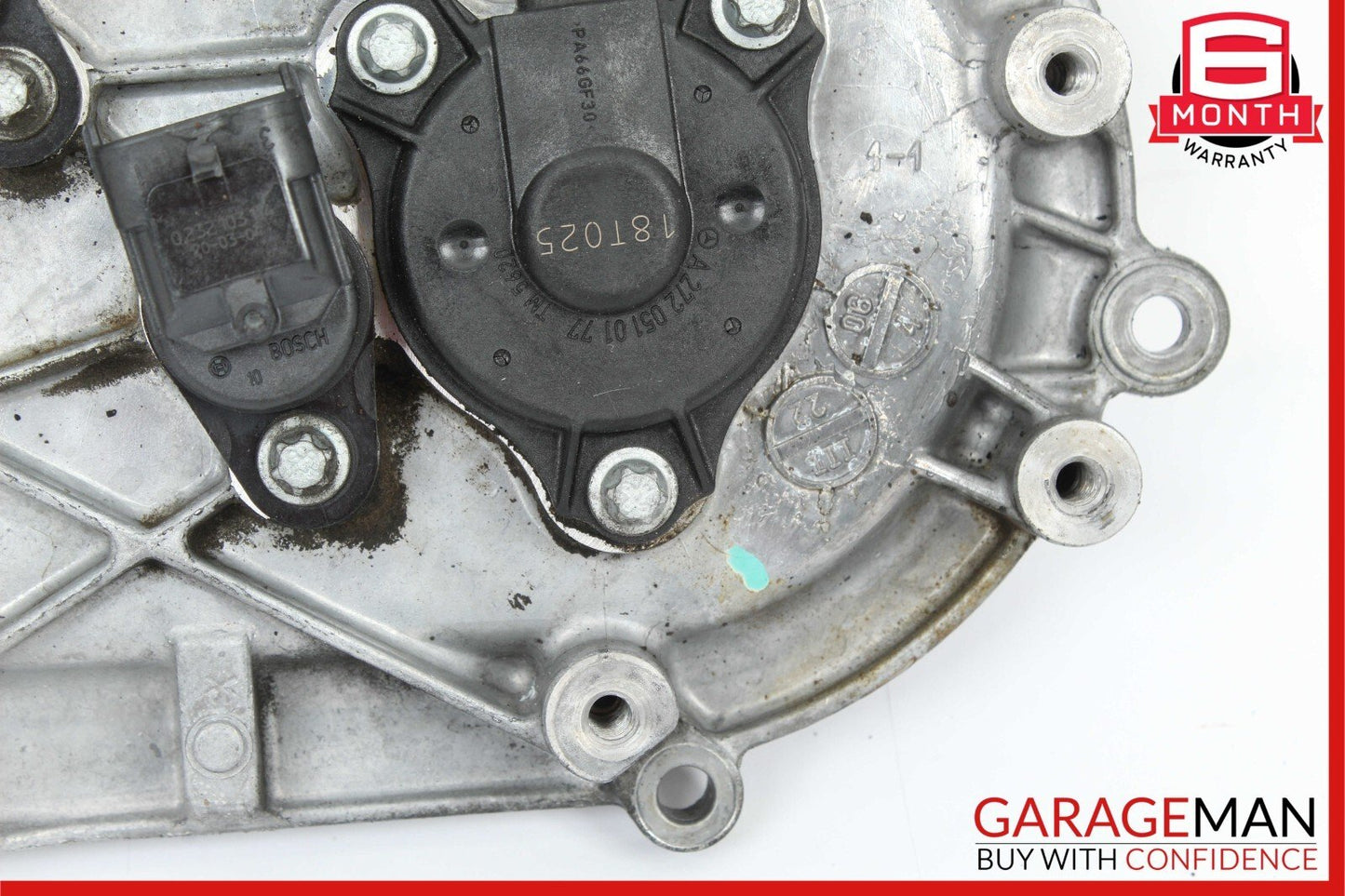 05-13 Mercedes W221 S550 Front Left Side Engine Timing Chain Cover Plate OEM